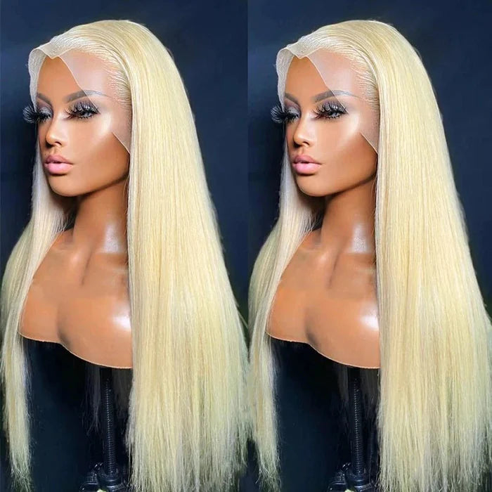 #613 Blonde 13x4 HD Lace Front Wigs Straight Human Hair Blonde Wig – Brennas Hair