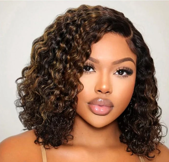 BURMESE CURLY HD LACE BOB