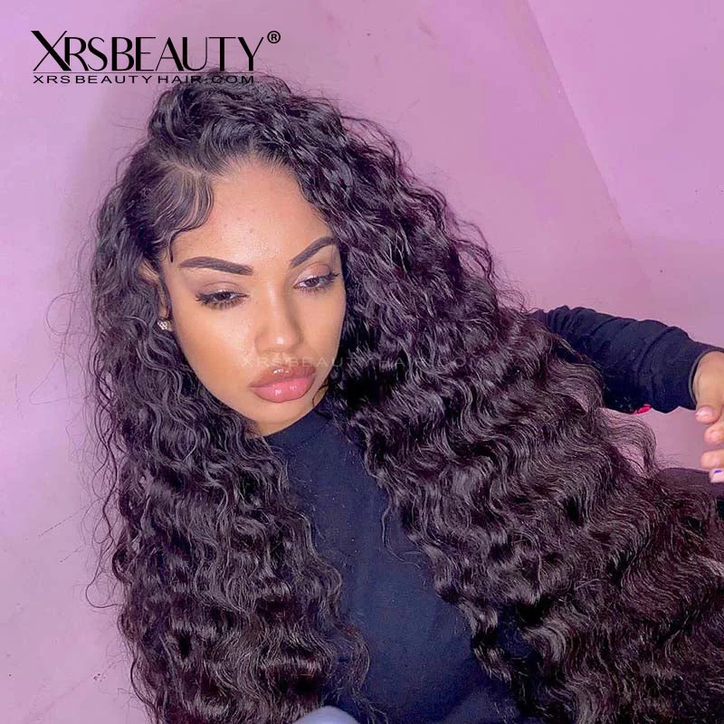 Deep Wave 13x6 FAKE SCALP Front Lace Wig With Pre-plucked Natural Hairline [FSW04]