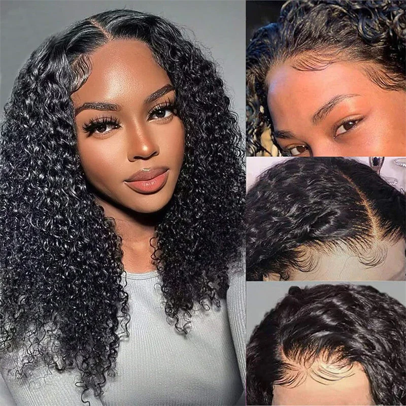 Kinky Curly 13x6 HD Lace lace Wig with Natural Hairline Beginner Friendly