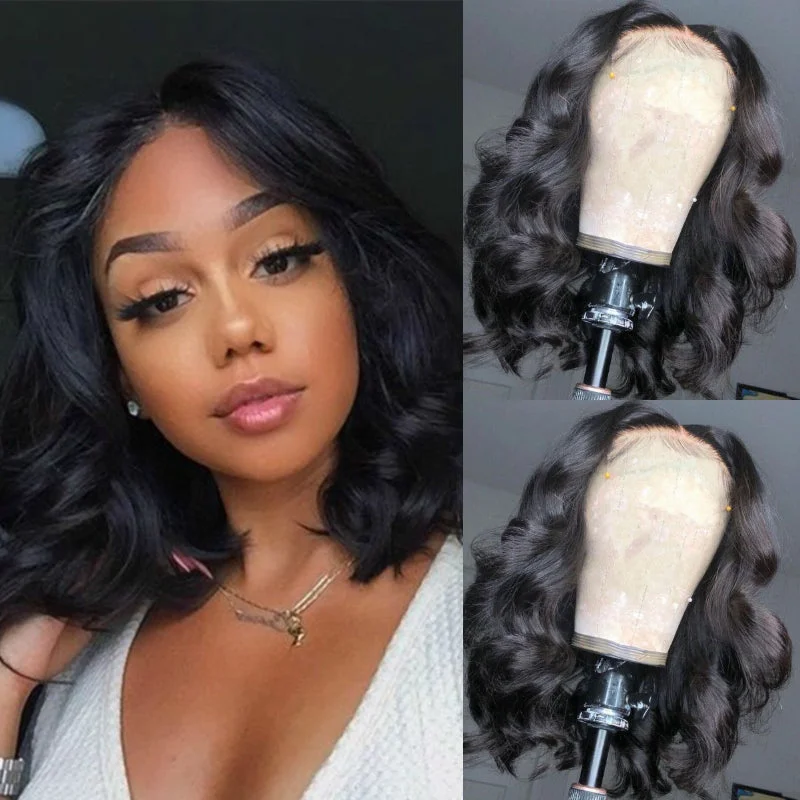 Likablewig HD/Transparent Lace 4*4/5*5 Bob Lace Closure Wig Body wave IN STOCK 250% Density Customize 3 days