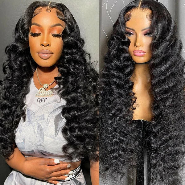 Brennas Hair Wear Go Loose Deep Wave 5x5/4x6 Pre-Cut HD Lace Closure Glueless Wigs Human Hair 180% Density