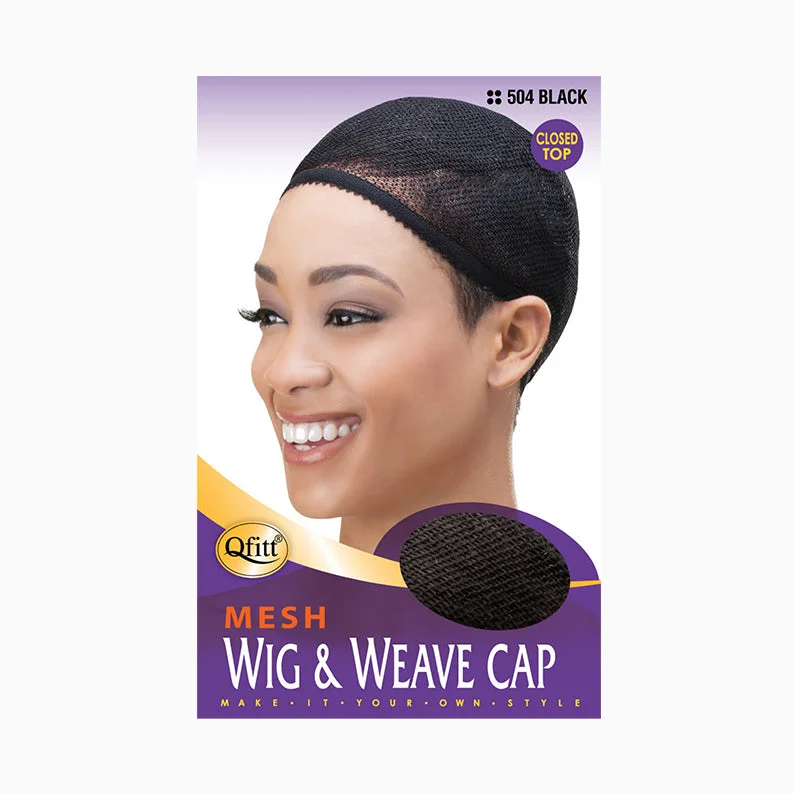 M&M QFITT Mesh Wig & Weave Cap [BLACK] #504