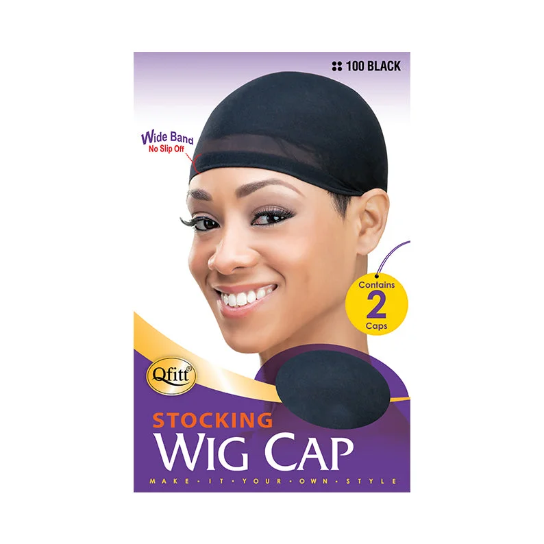 M&M QFITT Stocking Wig Cap 2pcs [BLACK] #100