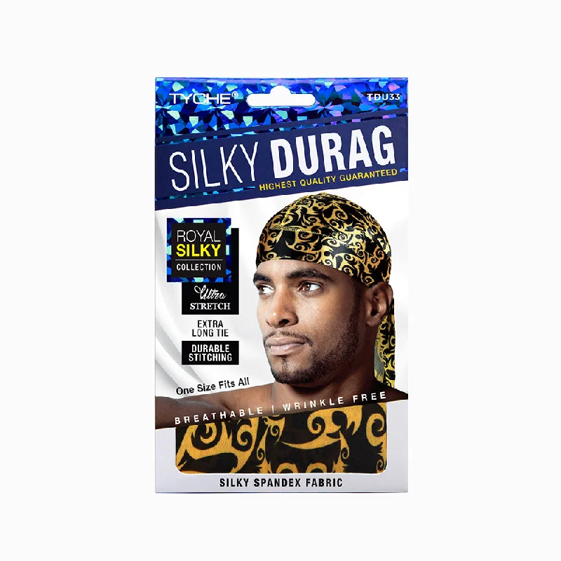 NICKA K TYCHE Silky Durag [GOLD ORIENTAL] #TDU33