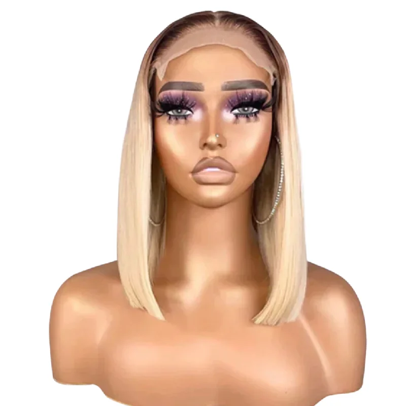 Tama Straight Blond Bob Wigs Human Hair Wig