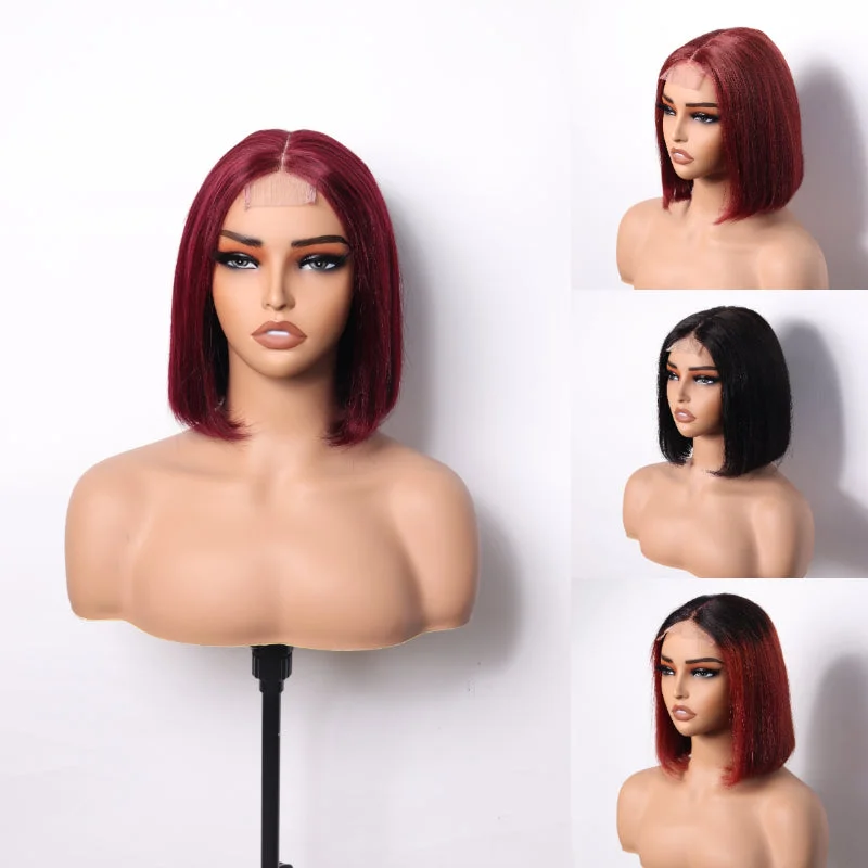 【Super Double Drawn】Likablewig Wear And Go Glueless Full-Max 2×6 Lace Closure Bob Wig Affordable Price Wig LKW332