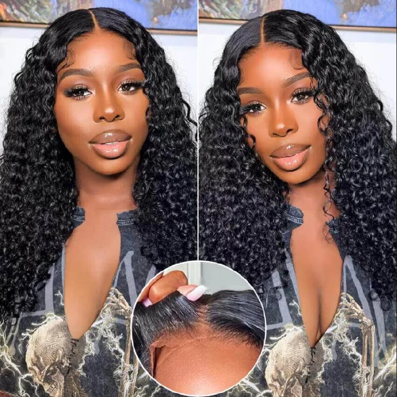 Brennas Hair Glueless Wig 5x5 / 4x6 HD Pre Cut Lace Wear Go Glueless Closure Water Wave Wig