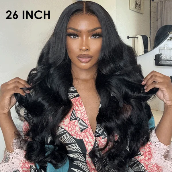 Bleached Knots Body Wave Human Hair Wigs Pre Cut 7x5 HD Lace Glueless Wear Go Wigs