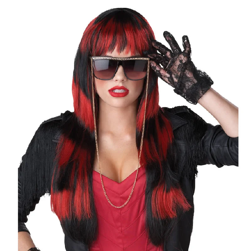 Buy Untamed Wig Red and Black