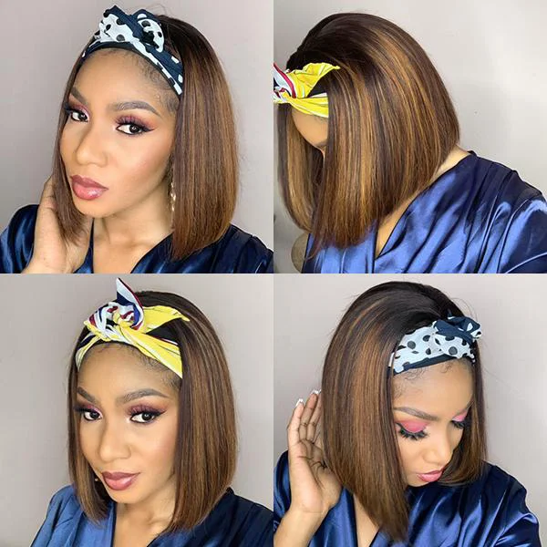 Highlight Straight Headband Wig (Get 5 Pcs Free Headbands)