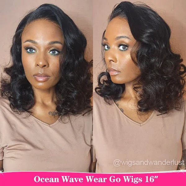 Sara Same Ocean Wave Wear Go Guleless Wigs Pre-cut HD Lace Wig Natural Hairline