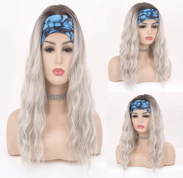 Synthetic 20 Inch Wavy Headband Wig