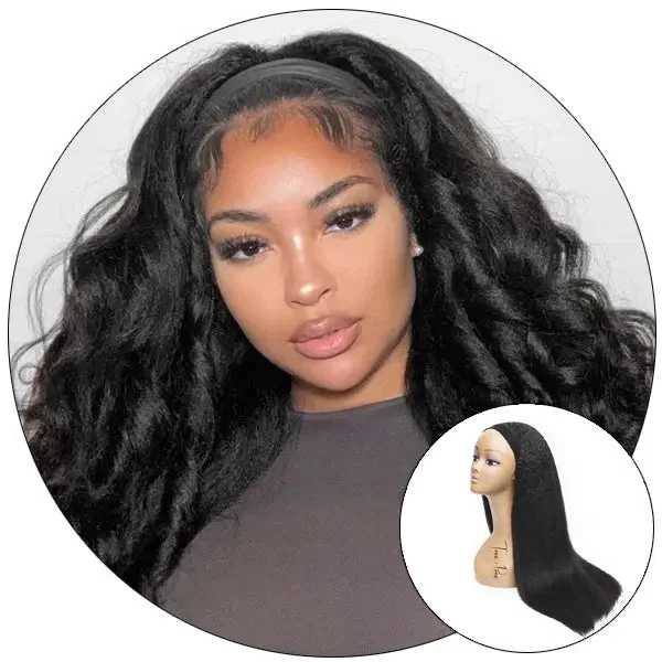 RELAXED NATURAL -  GLAM N GO HEADBAND WIG