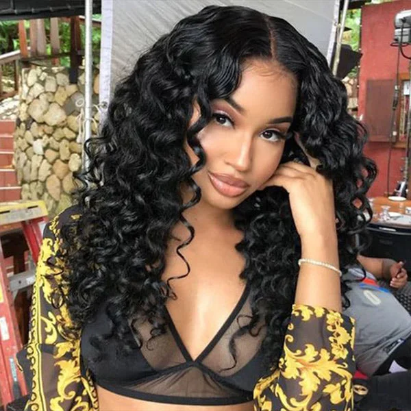 Wand Curls Wear Go Glueless Human Hair Wigs 4x6 Pre-cut HD Lace Wig