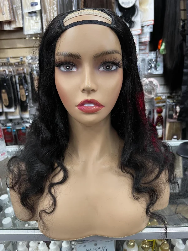 SS U-Part Body Wave Human Hair Wigs