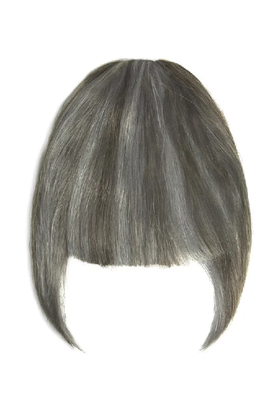 Silver & Ash Brown Clip In Fringe (#9/SG)