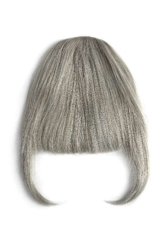 Silver/Grey Clip In Fringe