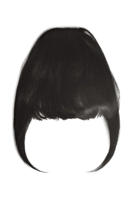 Jet Black Clip In Fringe (#1)