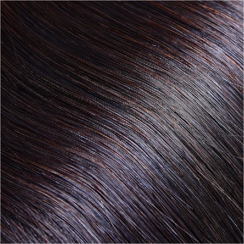 DARKEST BROWN (#2) Human Hair Clip In