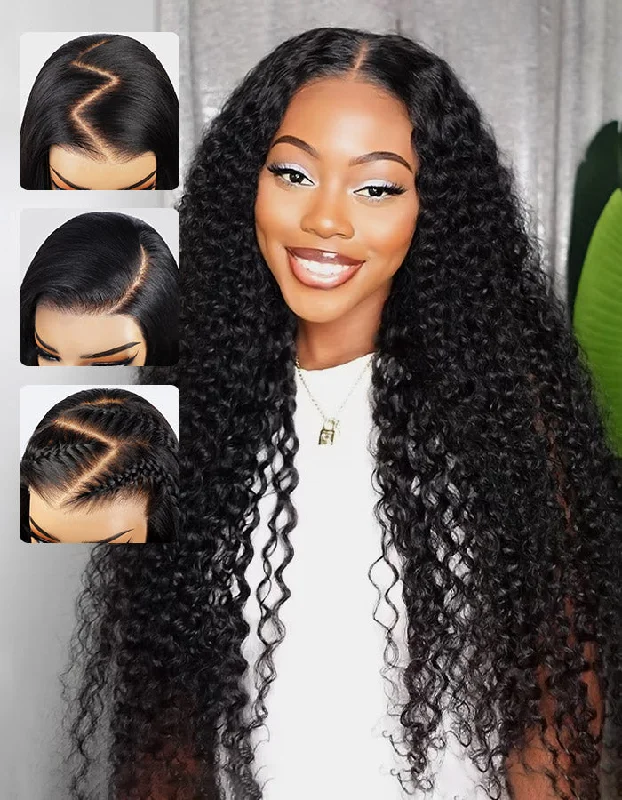 Ishow Curly PartingMax 7x6 HD Lace Closure Human Hair Wig PPB™ Invisible Knots Glueless Wigs