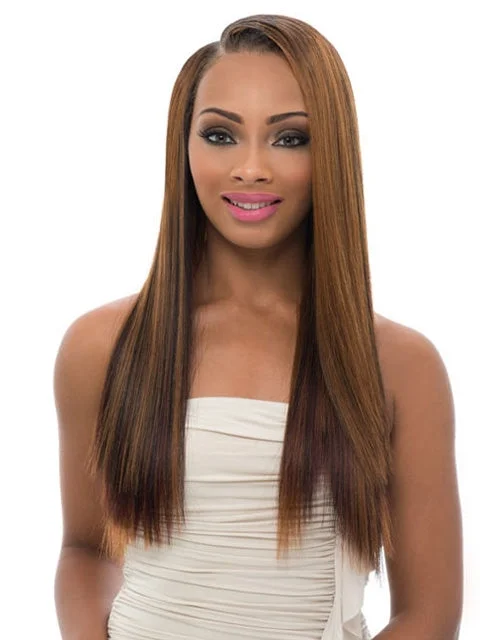 Janet Collection 100% Human Hair Magic YAKY CLIP Weave 8pc 12"