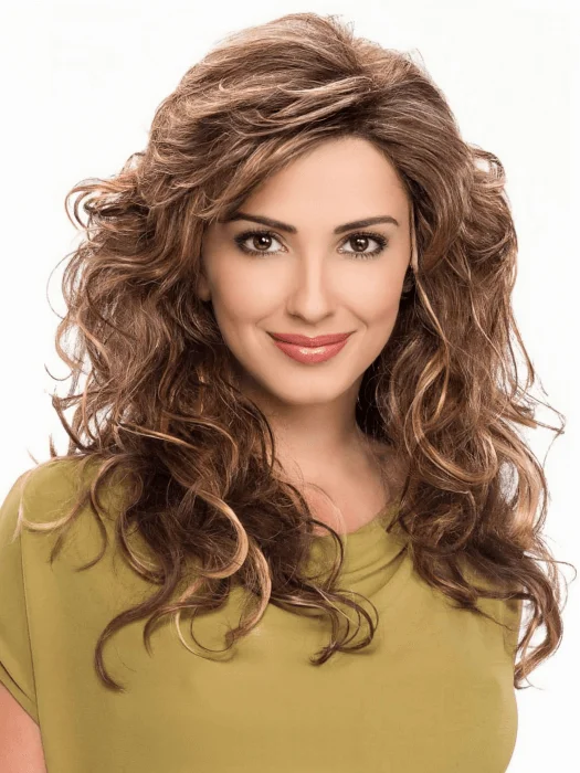 Long Curly Layered Synthetic Wigs (Mono Crown) By imwigs®