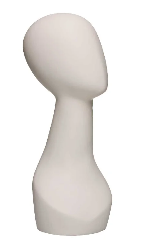 Mannequin PVC Designer 20" Wig Head, White