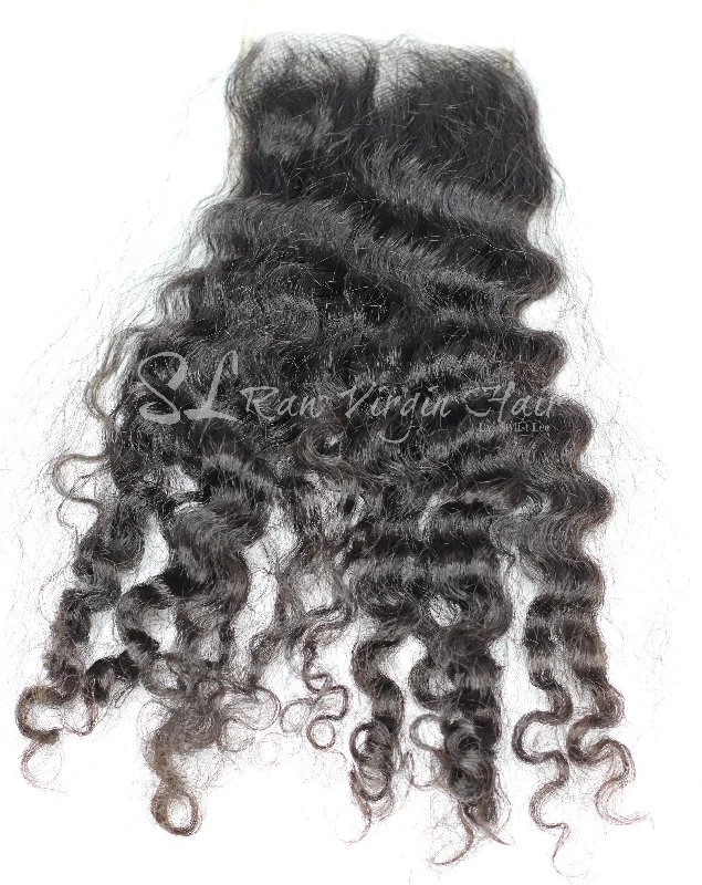 SL Raw Burmese Curly Lace Closure