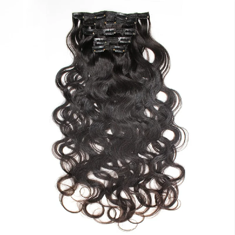 Clip-In Hair Extensions Virgin Body Wave